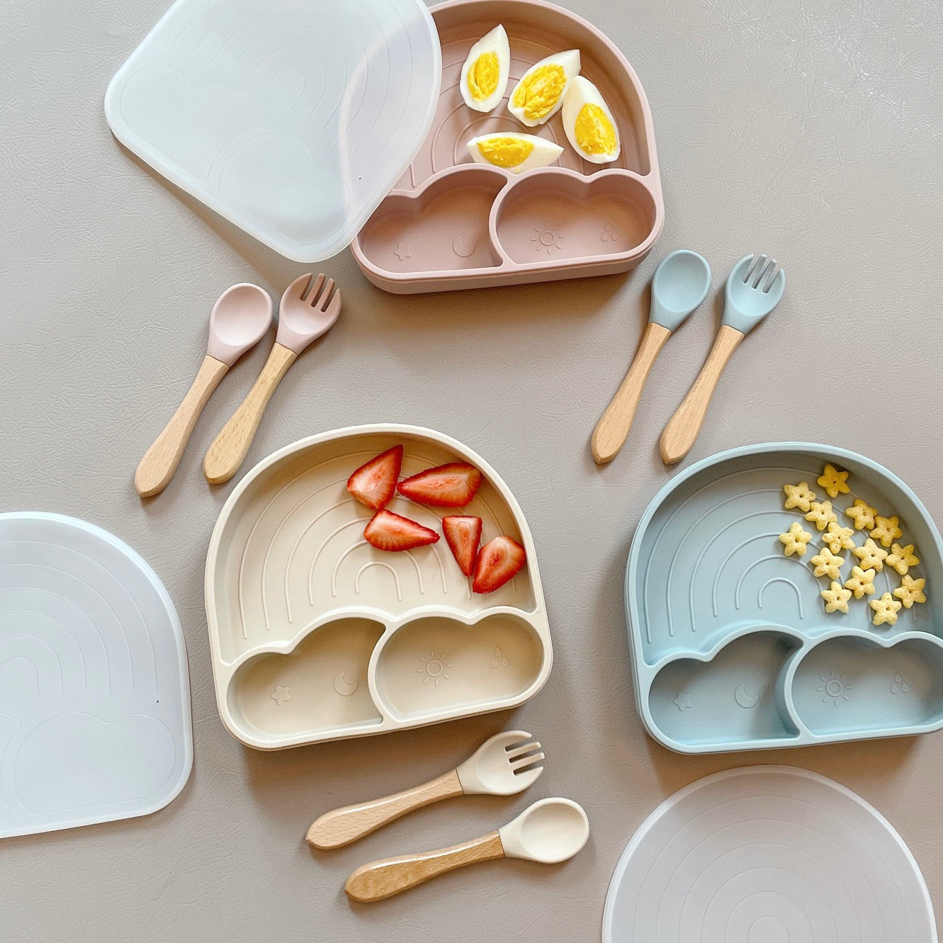 Rainbow Plate Set