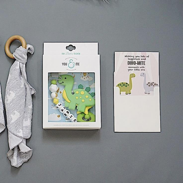 Green Dino Teether Set