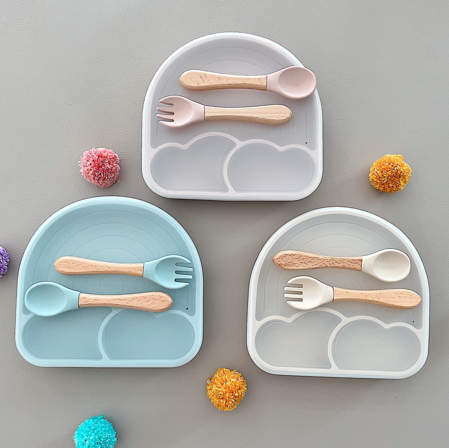 Rainbow Plate Set