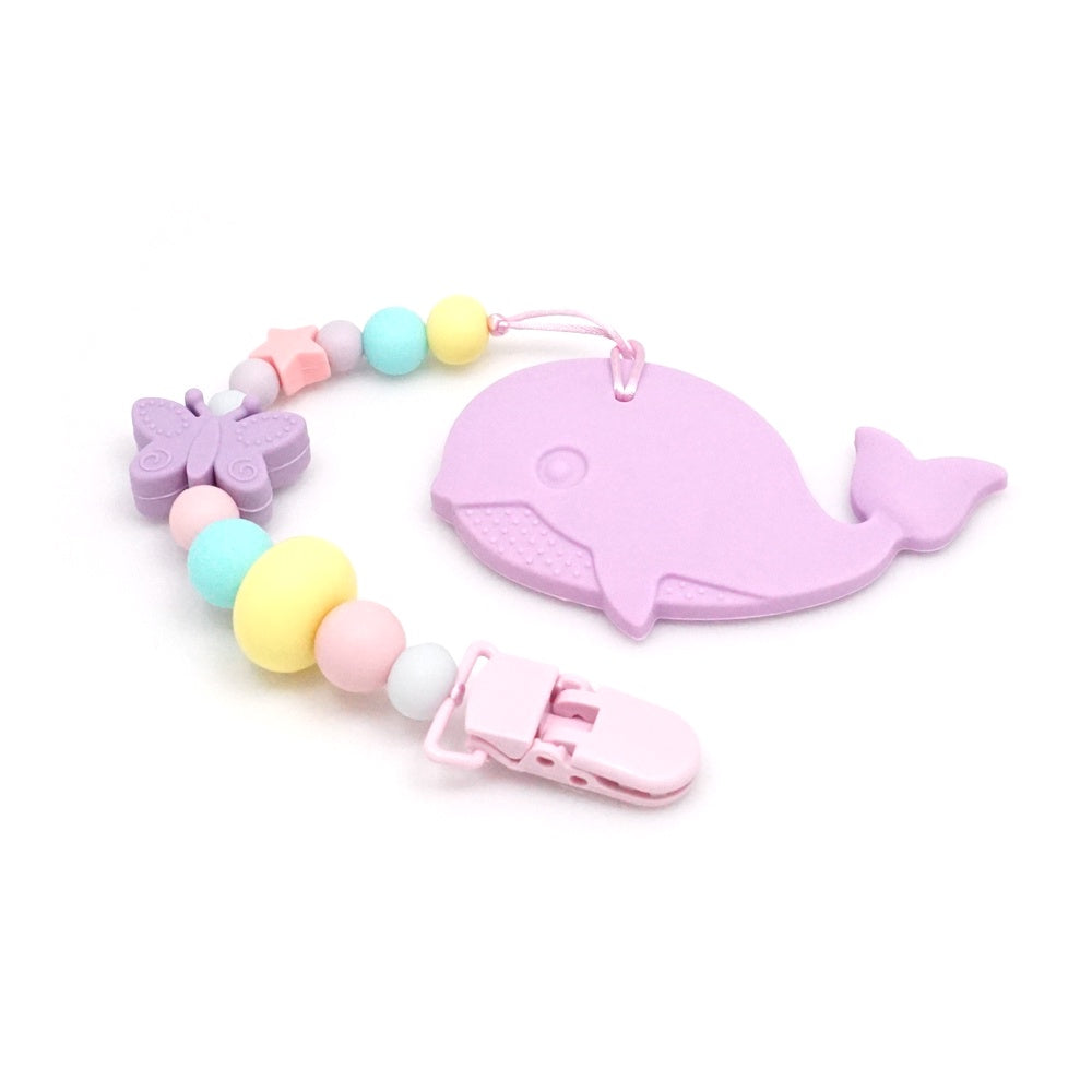 Purple Whale Teether Set