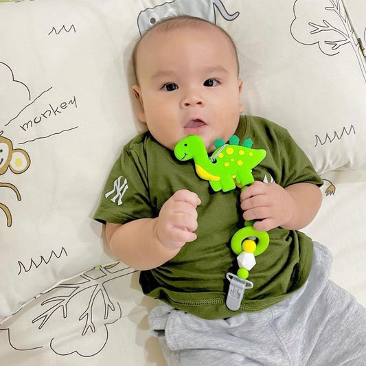 Green Dino Teether Set