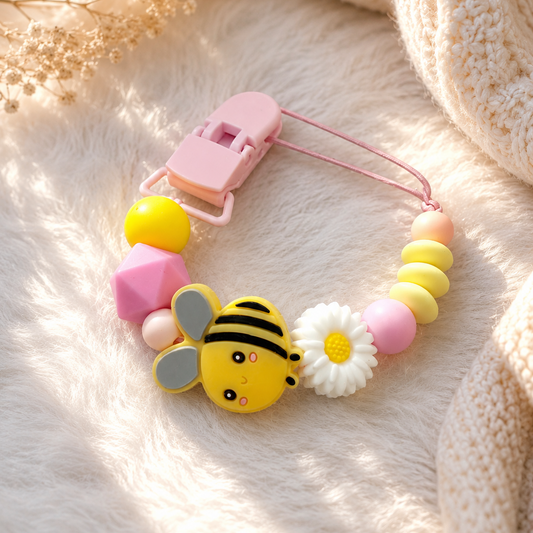 Bee Pacifier Clip