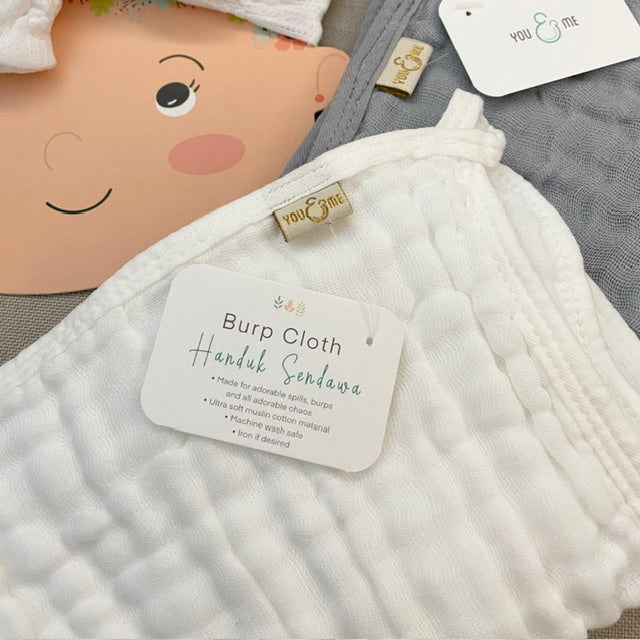 2Pcs Crinkle Burp Cloth