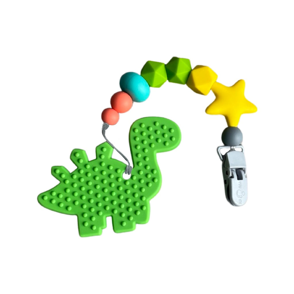 Green Dino Teether Set