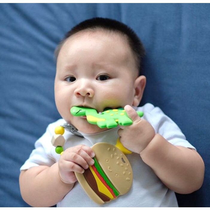 Green Dino Teether Set