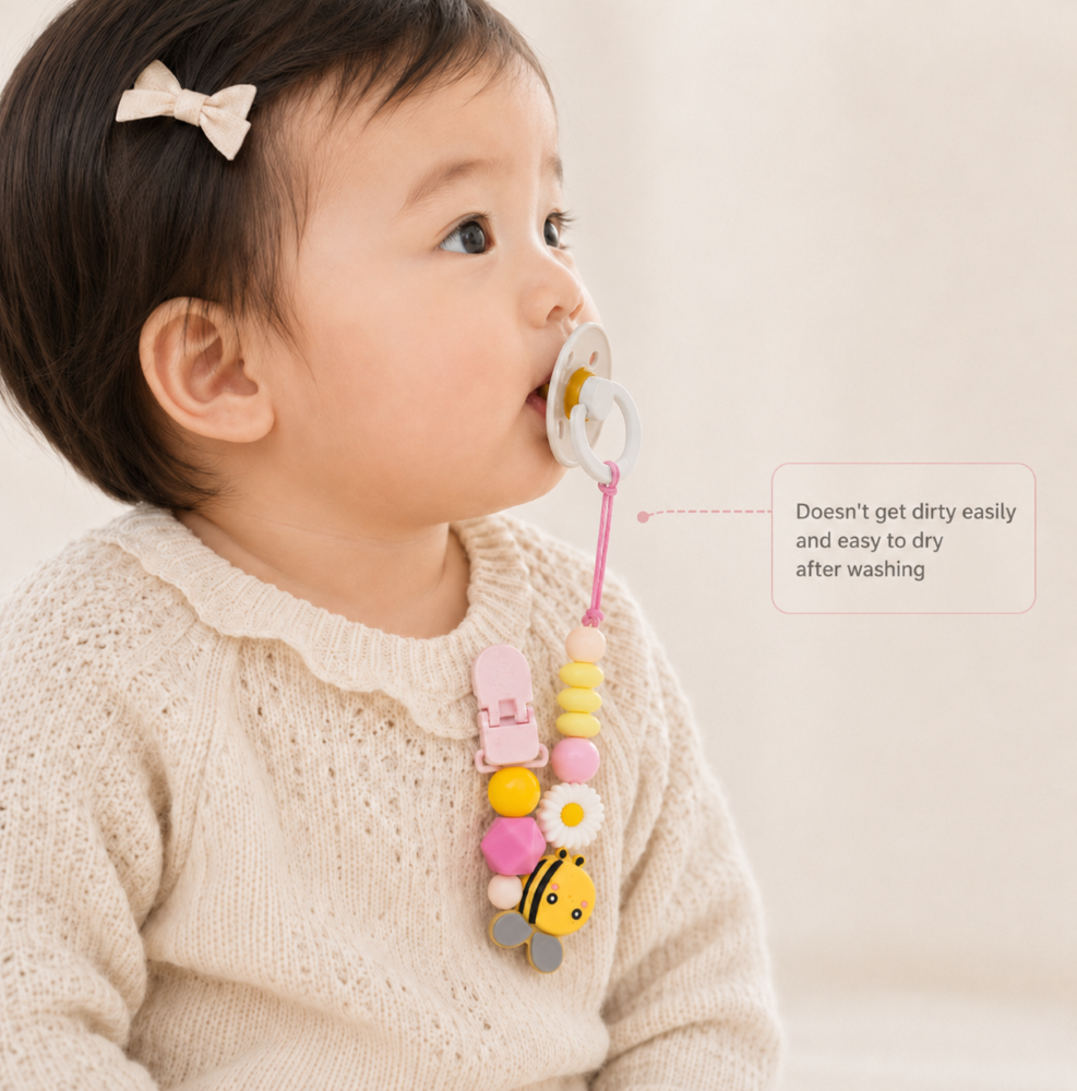 Bee Pacifier Clip
