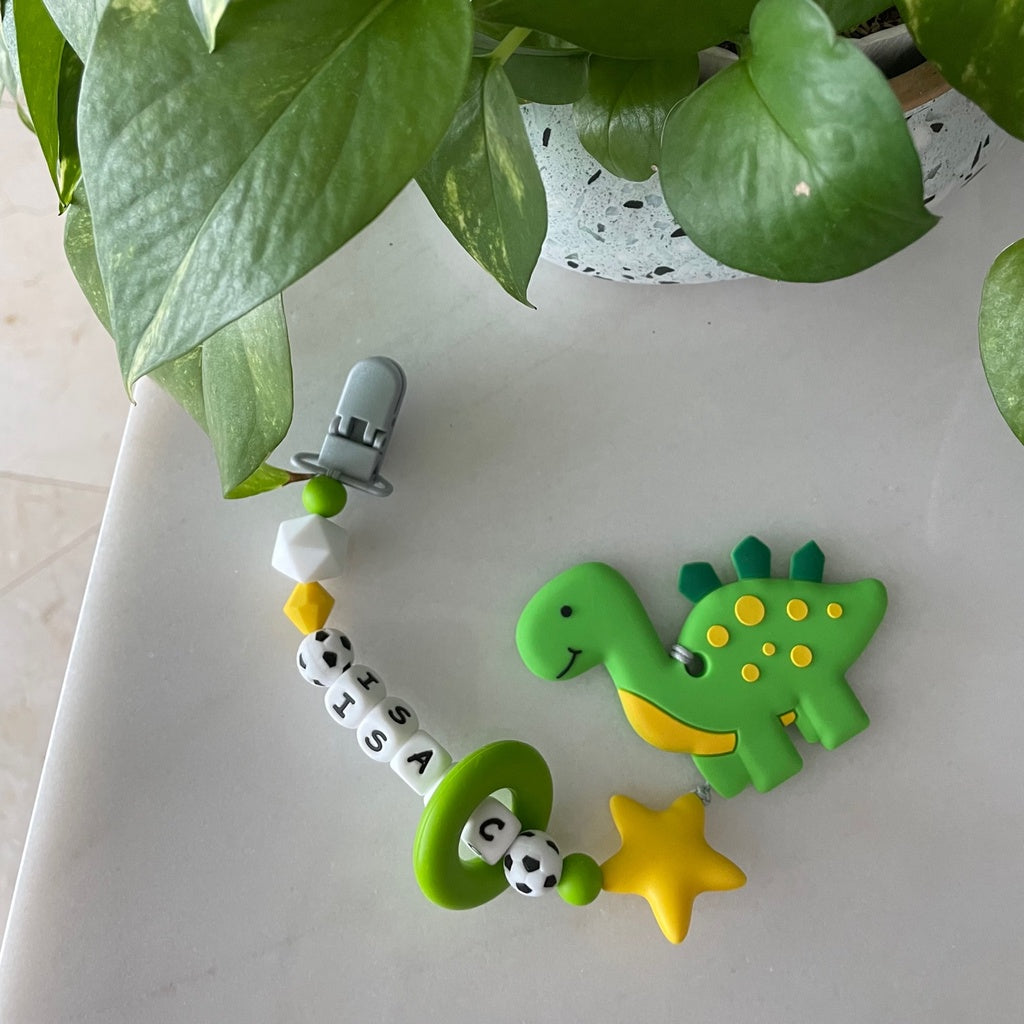 Green Dino Teether Set